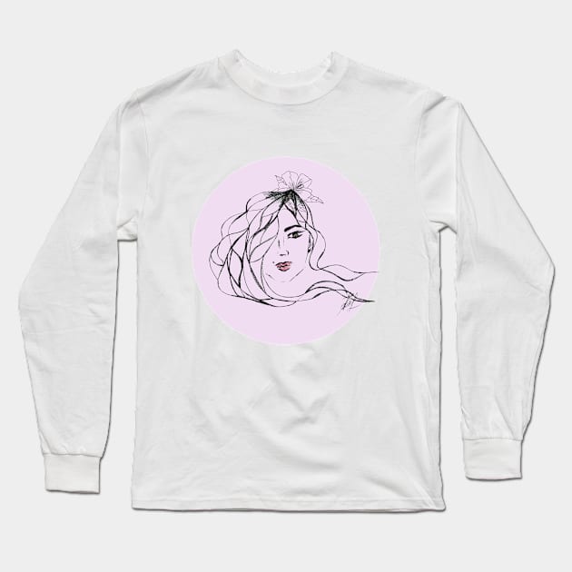 flawer women Long Sleeve T-Shirt by lyaz